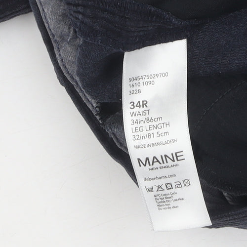 Maine Men’s Blue Corduroy Straight Jeans - Size M