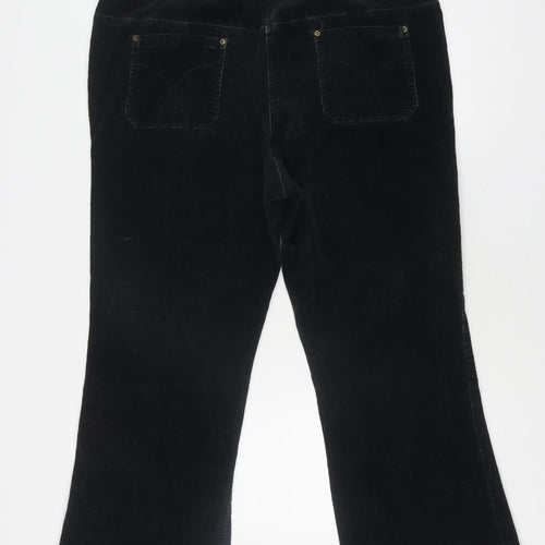 Savoir Women's Black Straight Trousers Size 22