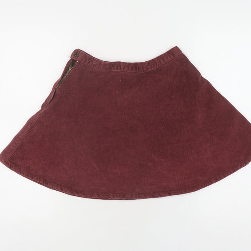 Rock & Revolution Women's Brown A-Line Corduroy Skirt