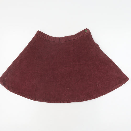 Rock & Revolution Women's Brown A-Line Corduroy Skirt