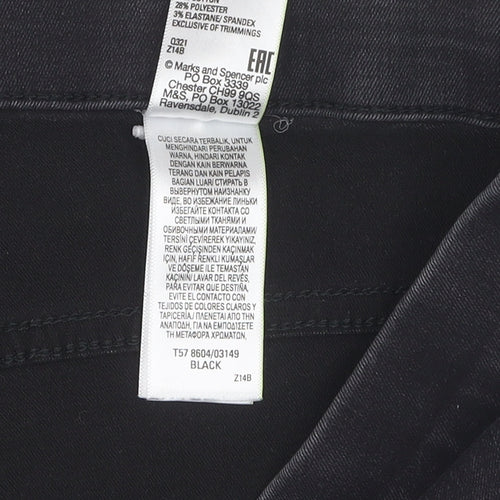 Marks and Spencer Women's Black Jeggings Size 14 Regular