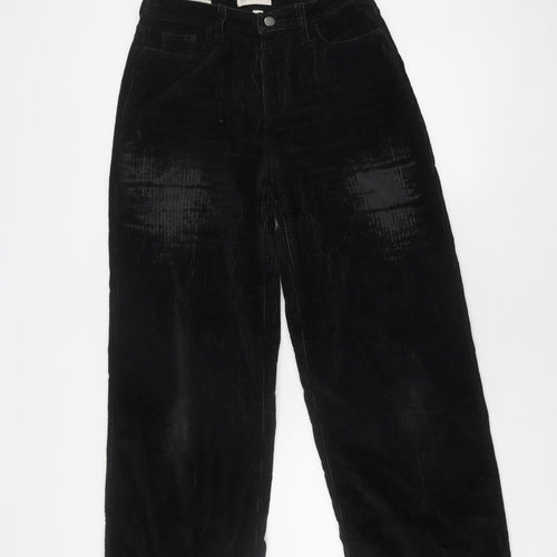 Universal Thread Women's Black Corduroy Trousers, Size 0