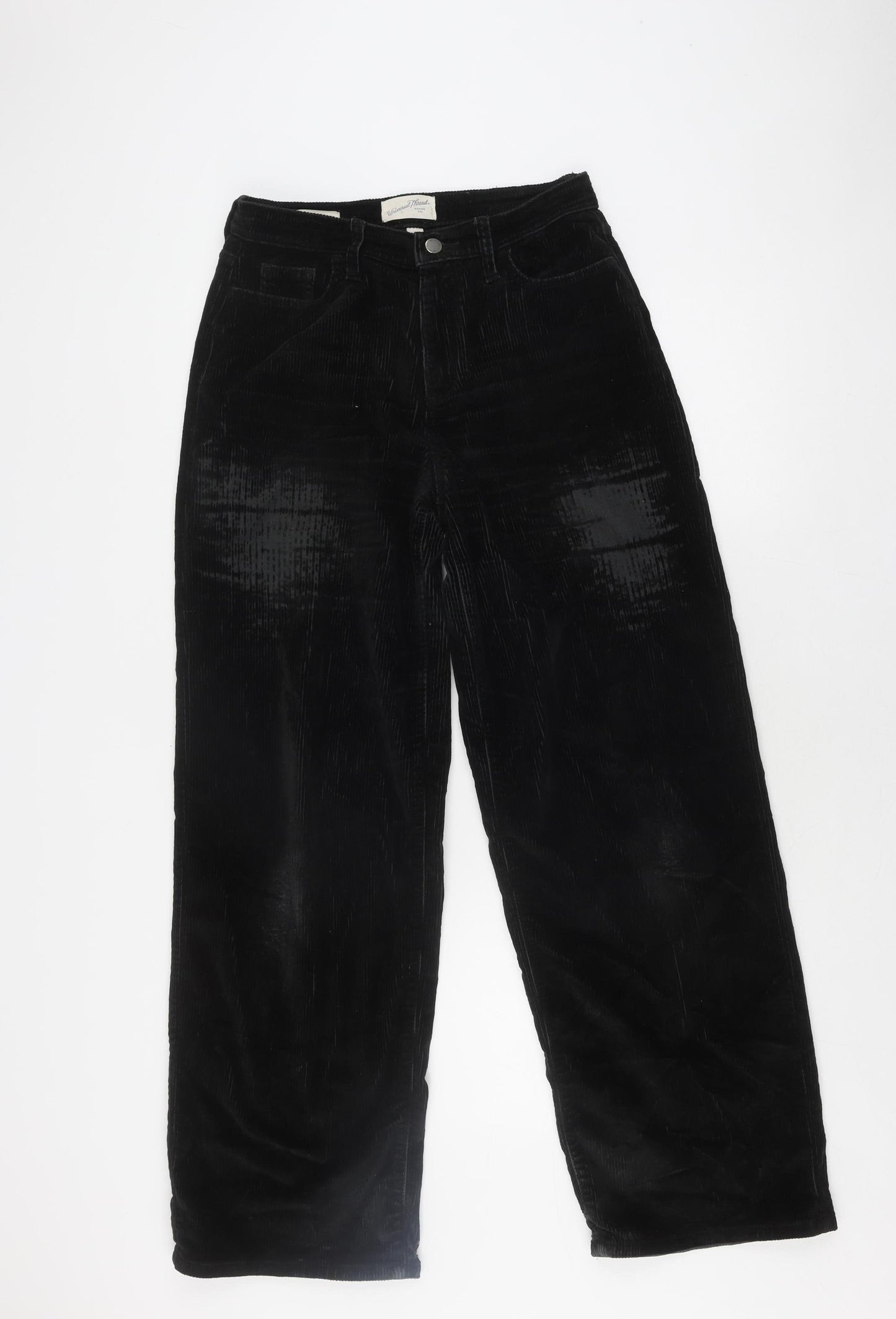 Universal Thread Women's Black Corduroy Trousers, Size 0