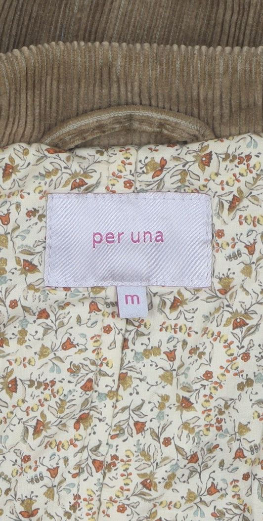 Marks and Spencer Women's Brown Corduroy Jacket M