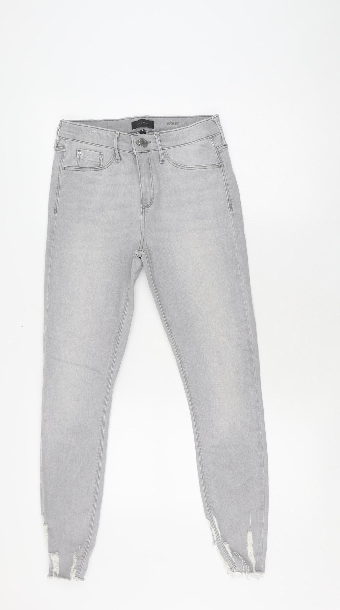 River Island Women’s Grey Skinny Jeans Size 10