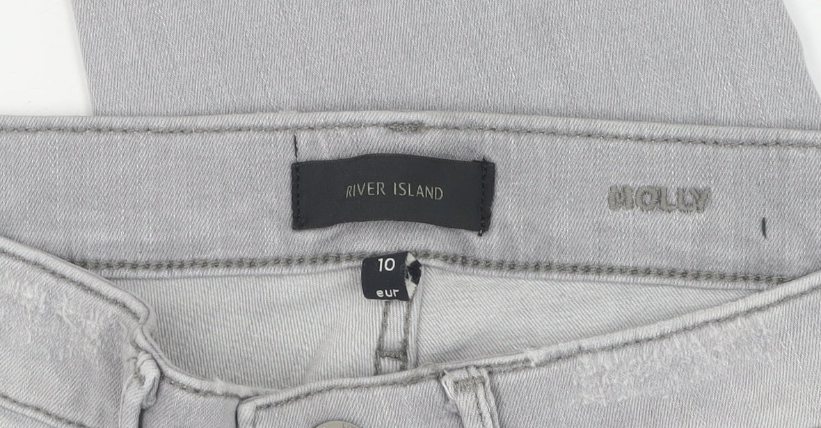 River Island Women’s Grey Skinny Jeans Size 10
