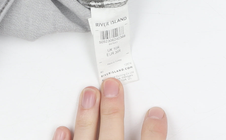 River Island Women’s Grey Skinny Jeans Size 10