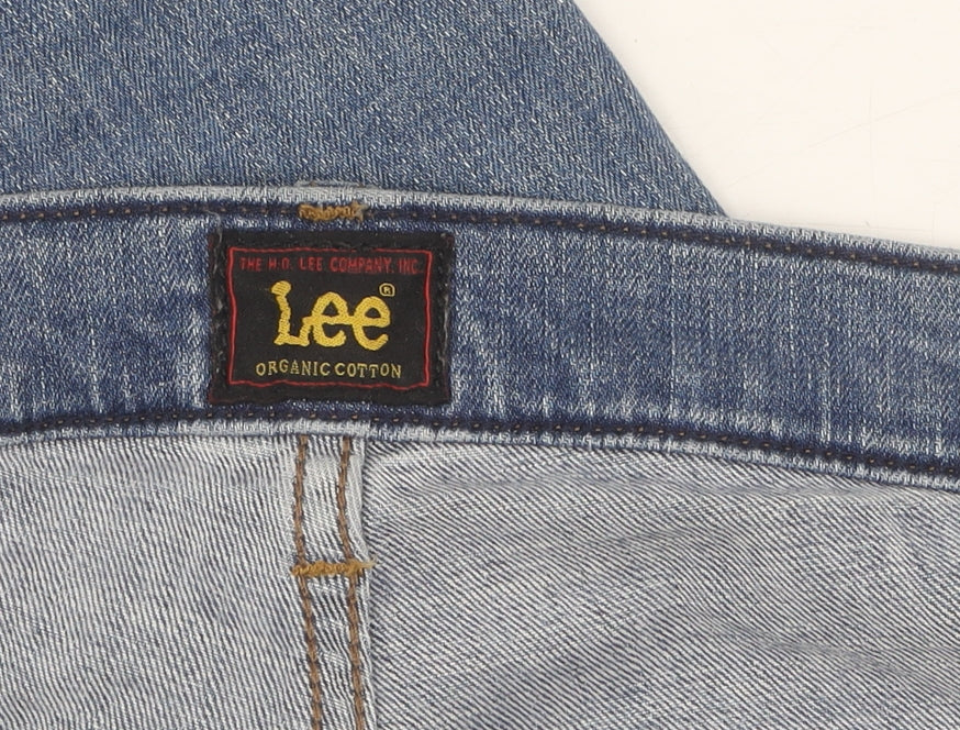 Lee Men’s Blue Straight Jeans - Size 32, Light Wash