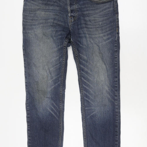 Jack & Jones Men's Slim Fit Blue Denim Jeans Size 32