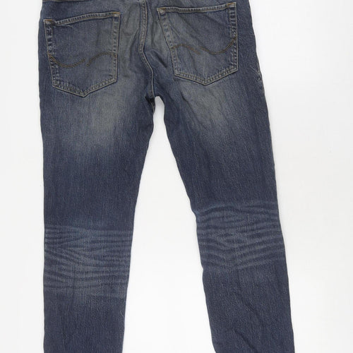 Jack & Jones Men's Slim Fit Blue Denim Jeans Size 32