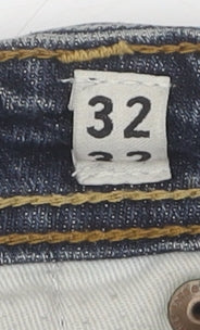 Jack & Jones Men's Slim Fit Blue Denim Jeans Size 32