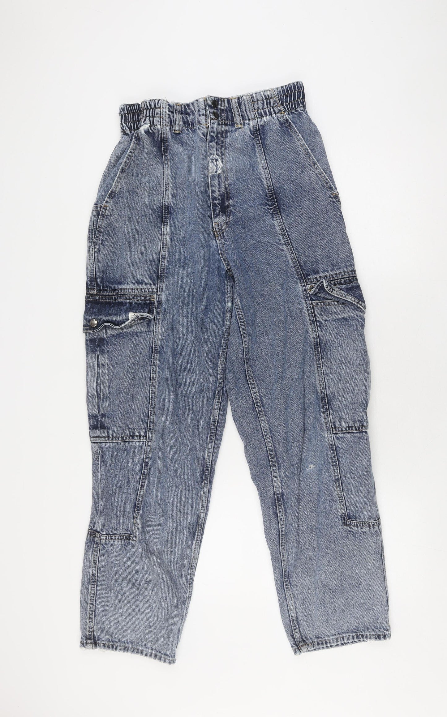 BDG Unisex Blue Cargo Jeans Relaxed Fit