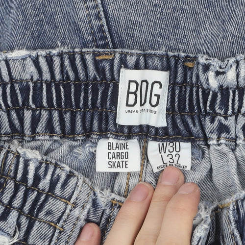 BDG Unisex Blue Cargo Jeans Relaxed Fit