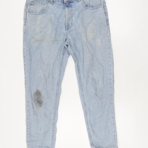 ASOS DESIGN Women's Blue Boyfriend Jeans L