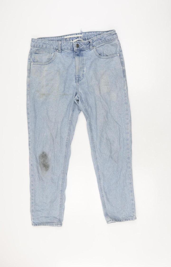 ASOS DESIGN Women's Blue Boyfriend Jeans L
