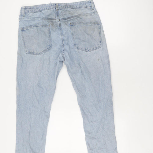 ASOS DESIGN Women's Blue Boyfriend Jeans L