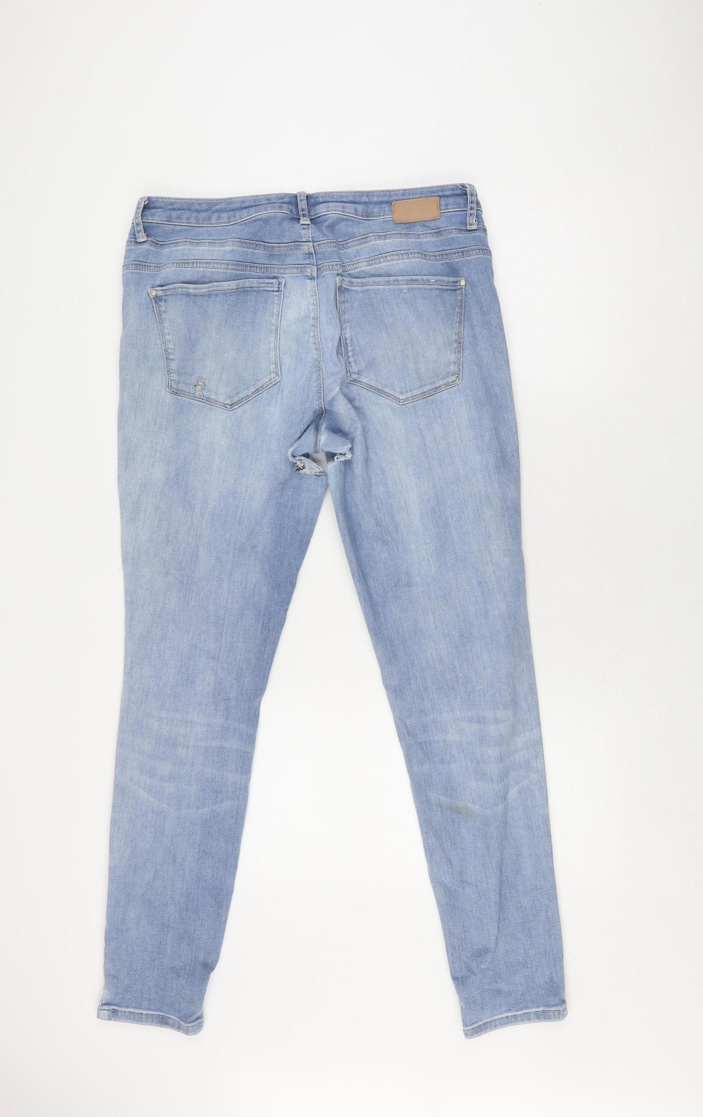 Raffaello Rossi Blue Skinny Distressed Jeans Size 18