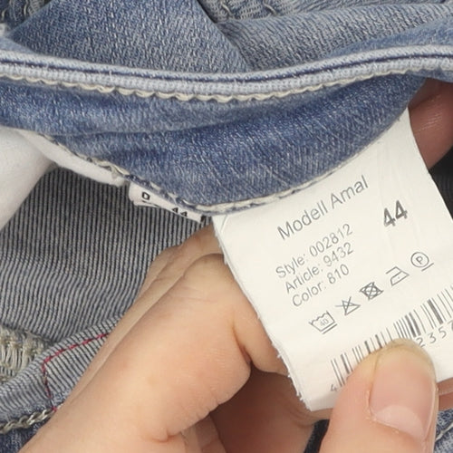 Raffaello Rossi Blue Skinny Distressed Jeans Size 18