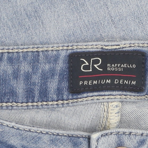 Raffaello Rossi Blue Skinny Distressed Jeans Size 18