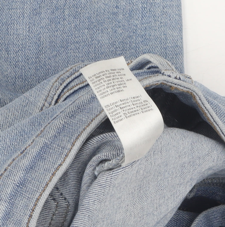 River Island Women's Blue Skinny Jeans Size 8 Distressed