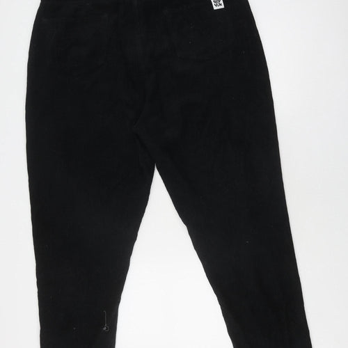 Lucy & Yak Unisex Black Corduroy Trousers Size 36