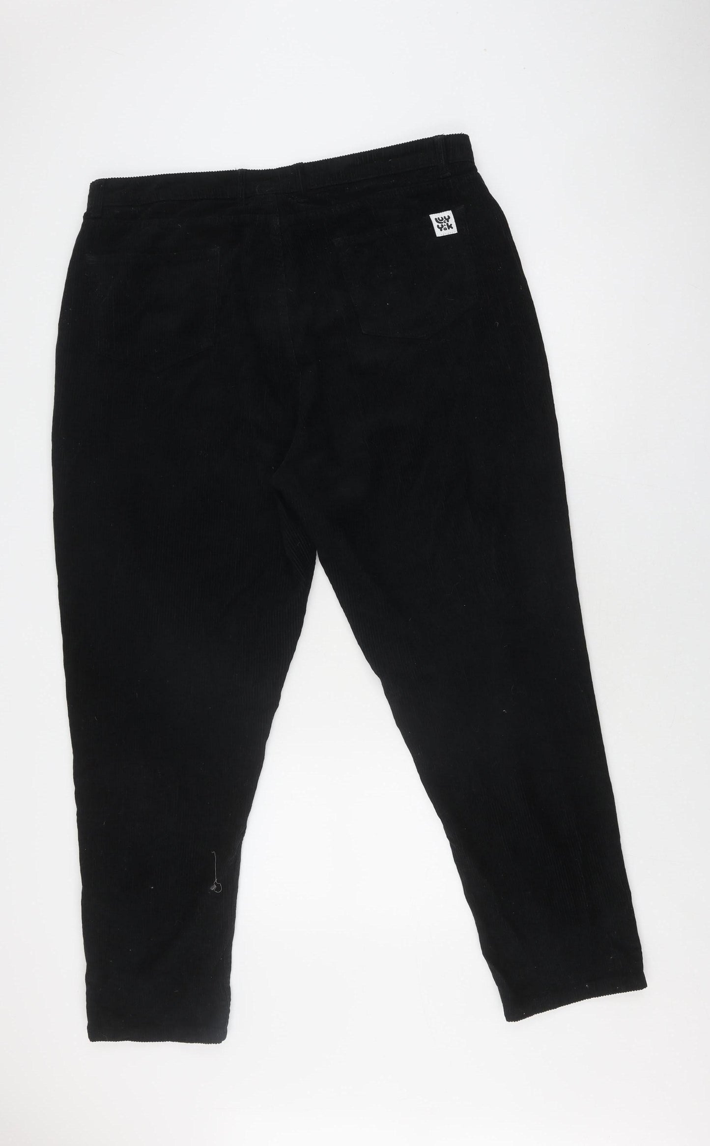 Lucy & Yak Unisex Black Corduroy Trousers Size 36