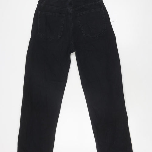 Pull&Bear Women's Black Beige Straight Jeans, Size 10