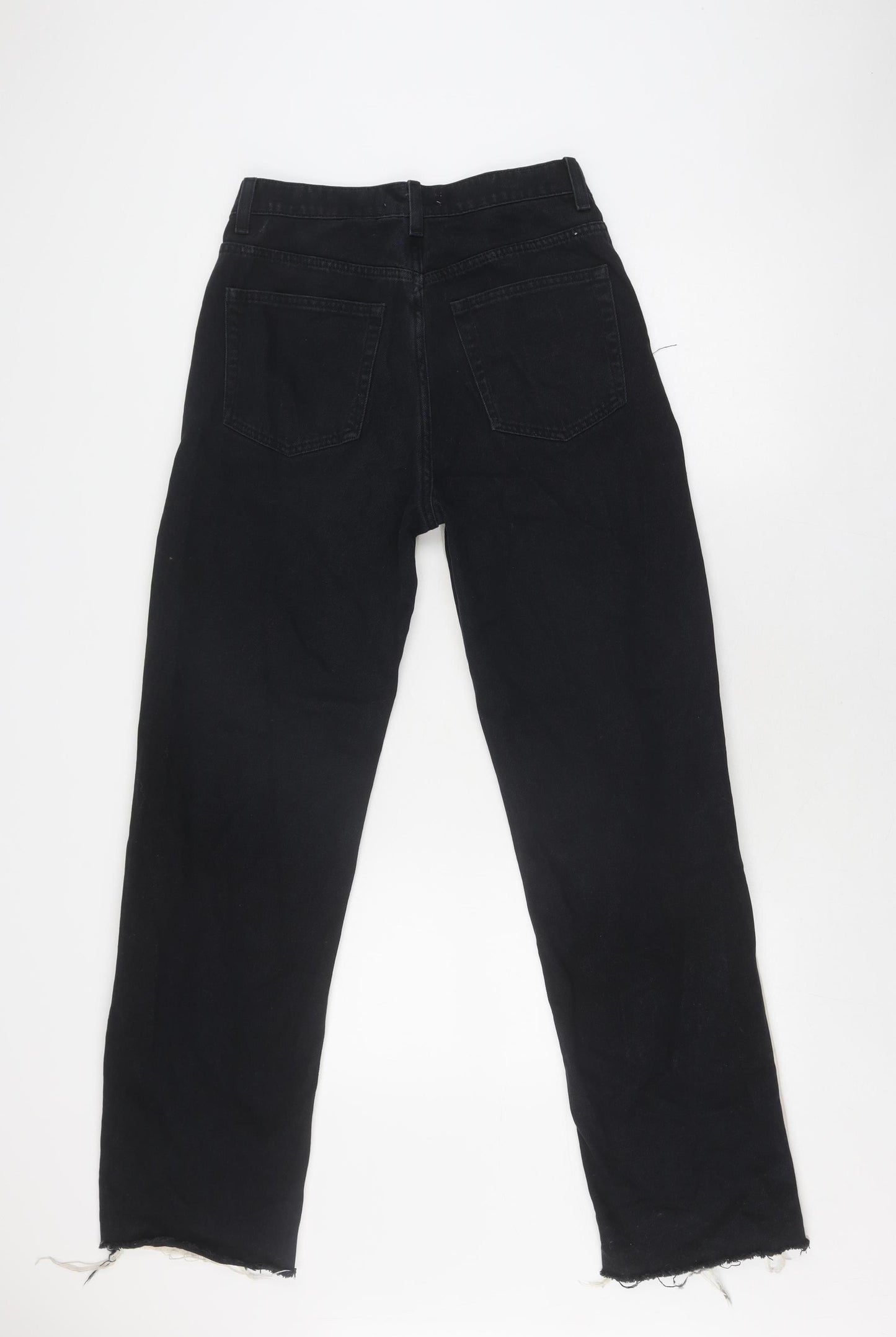 Pull&Bear Women's Black Beige Straight Jeans, Size 10