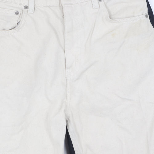 Pull&Bear Women's Black Beige Straight Jeans, Size 10