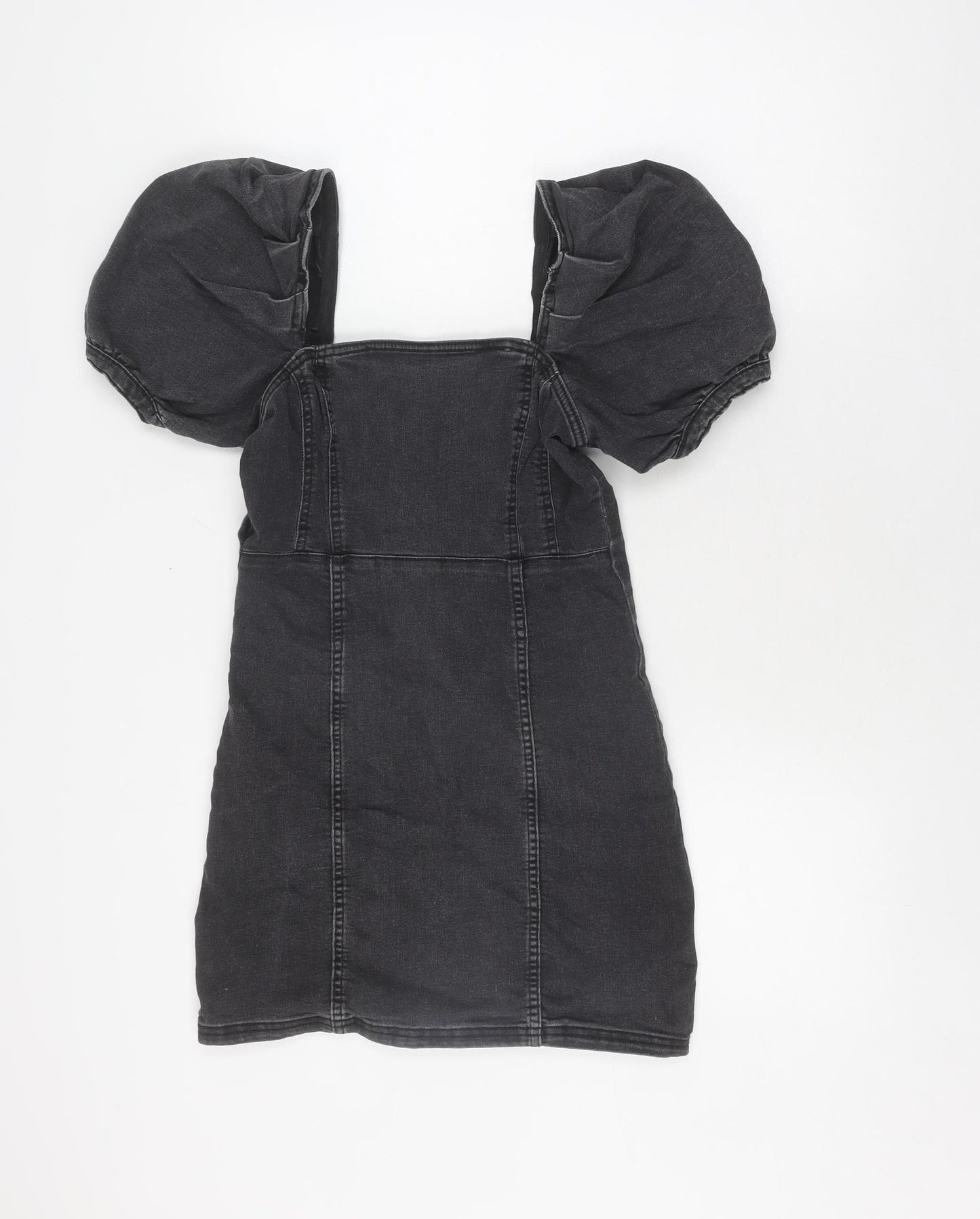 H&M Women's Black Short Shift Dress UK 8 Casual