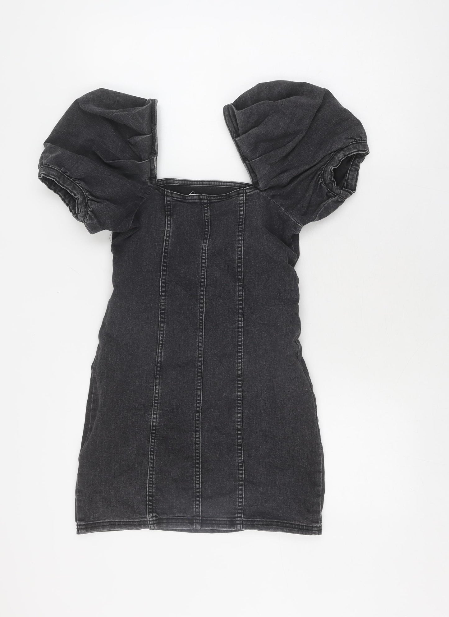 H&M Women's Black Short Shift Dress UK 8 Casual