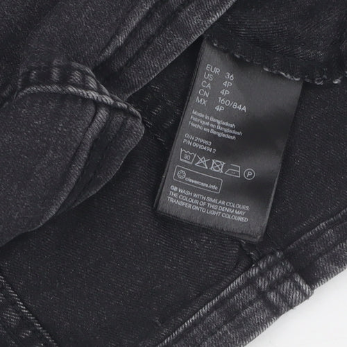 H&M Women's Black Short Shift Dress UK 8 Casual