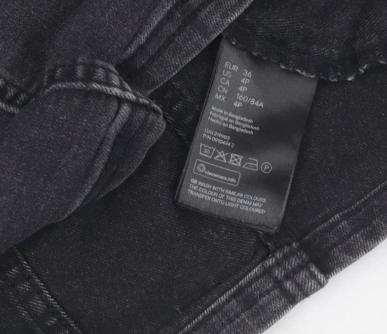 H&M Women's Black Short Shift Dress UK 8 Casual