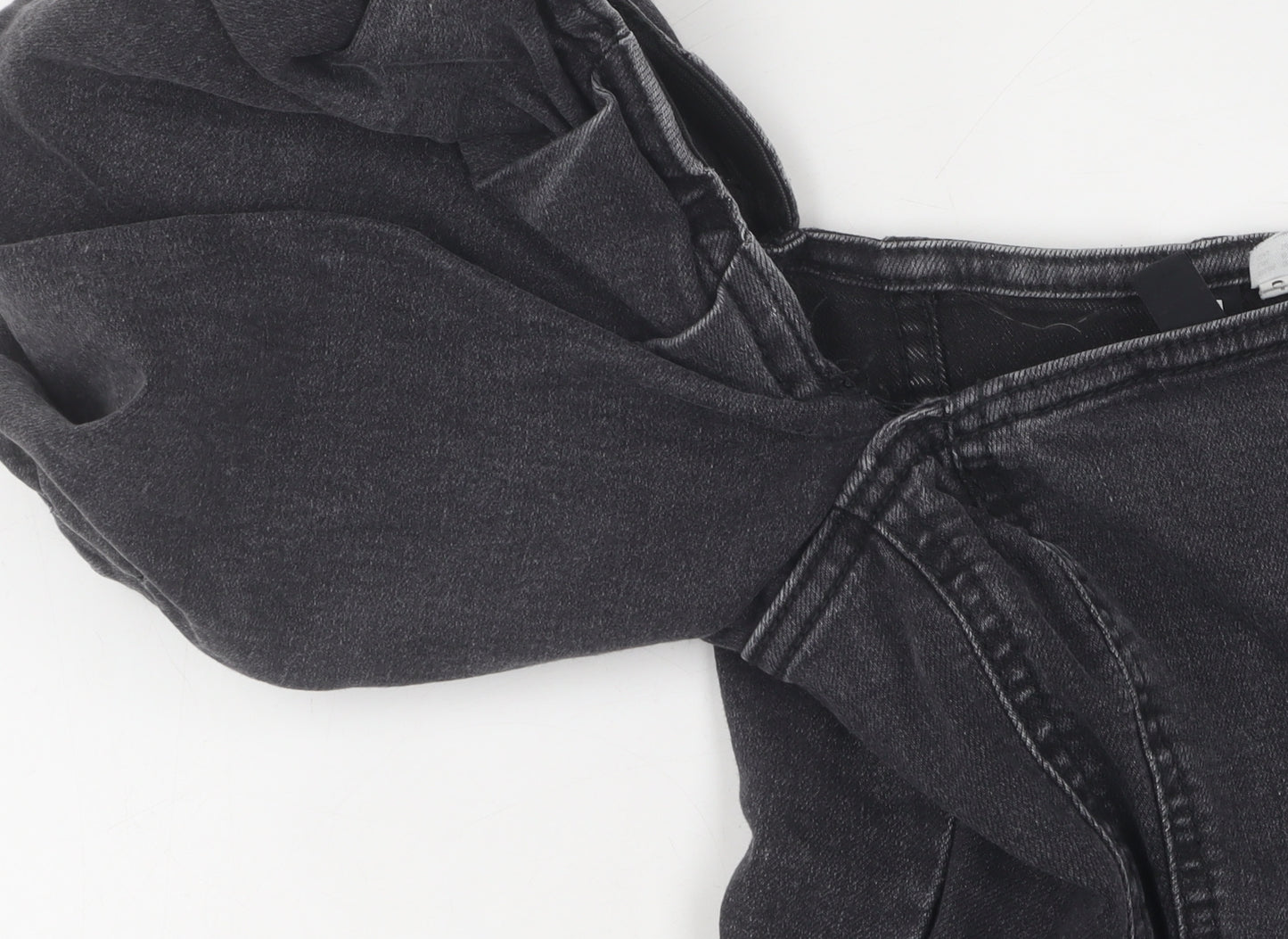 H&M Women's Black Short Shift Dress UK 8 Casual