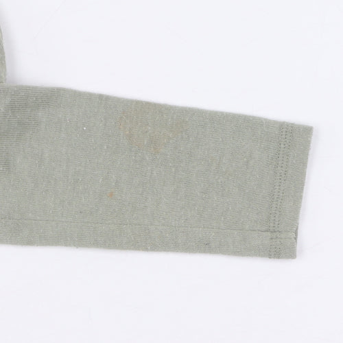 Urban Outfitters Women's Green Cropped Mock Neck Top S