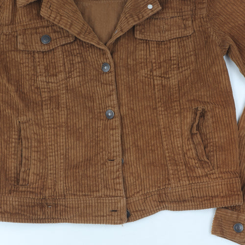 1 Sunset Lane Women's Brown Corduroy Jacket M