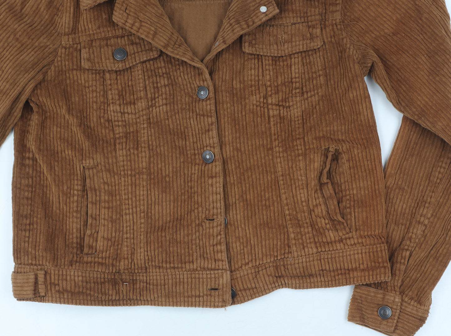 1 Sunset Lane Women's Brown Corduroy Jacket M