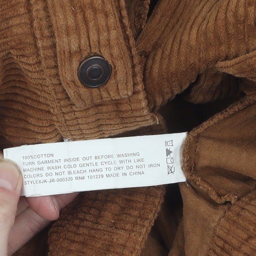 1 Sunset Lane Women's Brown Corduroy Jacket M