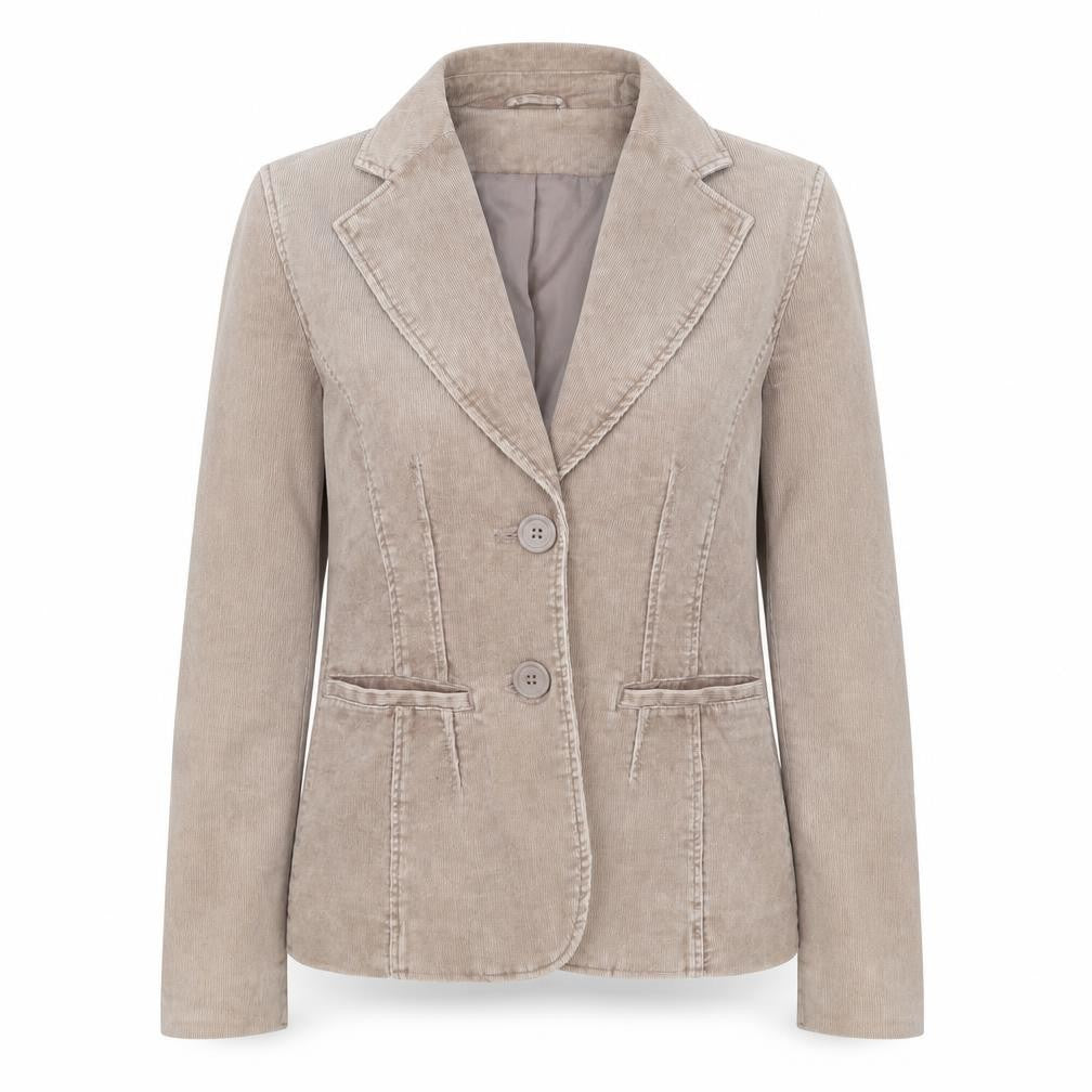 H&M Women’s Beige Corduroy Blazer, Size 6