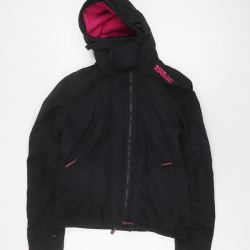 Superdry Women's Black Parka Jacket, L, Winter Casual