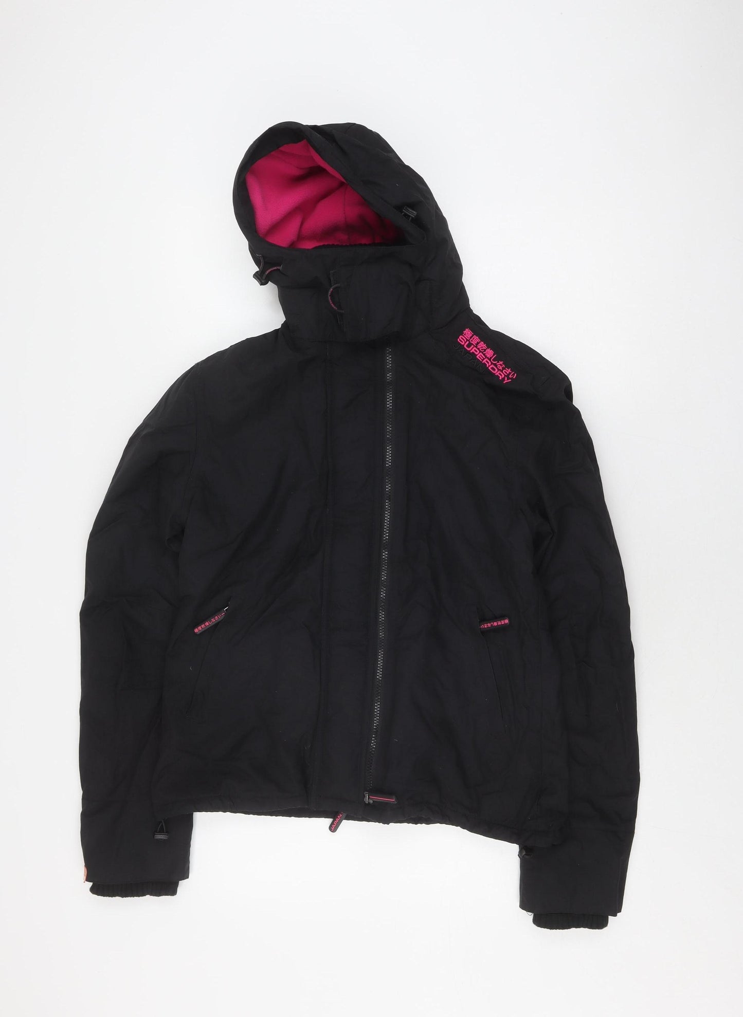 Superdry Women's Black Parka Jacket, L, Winter Casual