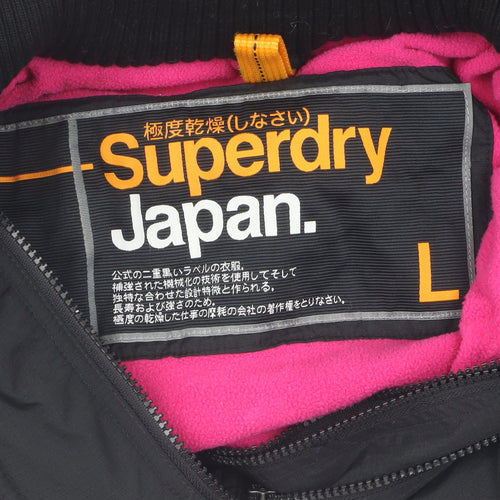 Superdry Women's Black Parka Jacket, L, Winter Casual