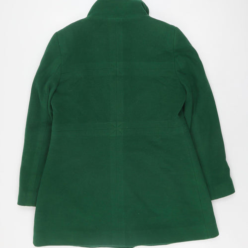 Hobbs Green Wool Cashmere Women's Coat Size 14