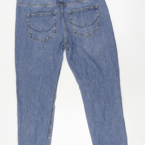 Superdry Women's Blue Boyfriend Jeans M Relaxed Fit