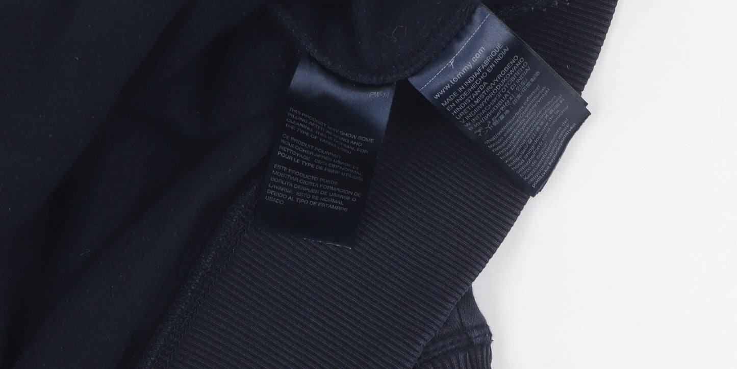 Tommy Hilfiger Men's Blue Hoodie XL Logo Pullover