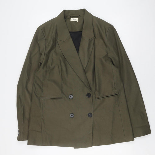 Hush Women's Green Double-Breasted Blazer Size 16