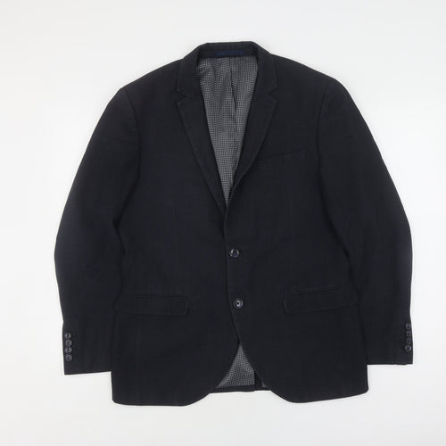 Next Men's Black Regular Fit Blazer Formal 40R