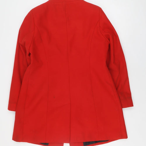 Marks and Spencer Women's Red Wool Overcoat Size 16