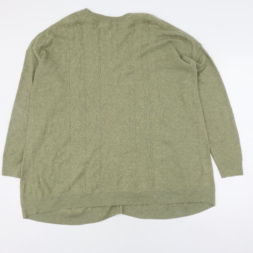 Fat Face Women's Green Cardigan, Size 18