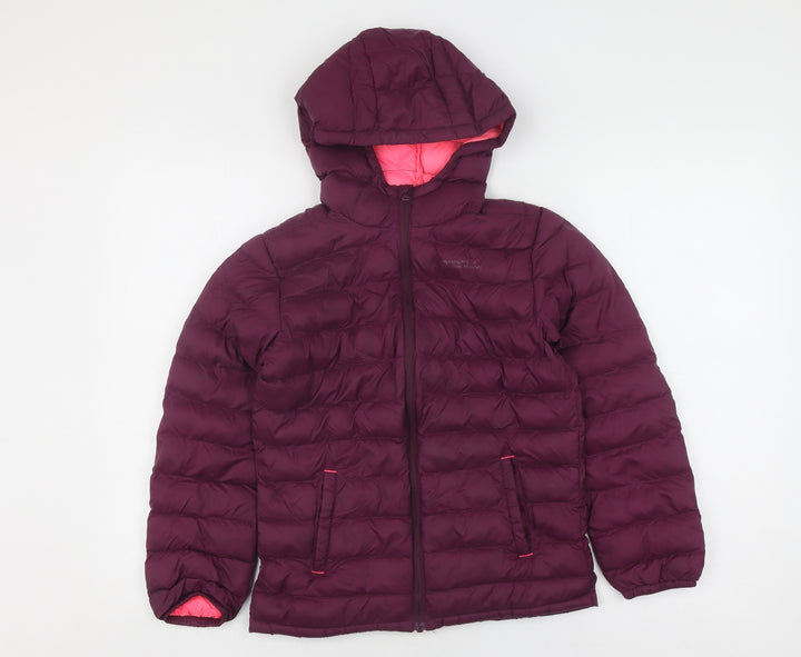 Mountain Warehouse Girls Purple Puffer Jacket 9-10 Years